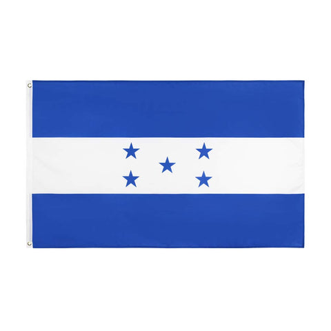 ANJOR Honduras flag 3x5ft with brass grommets for durable outdoor hanging.