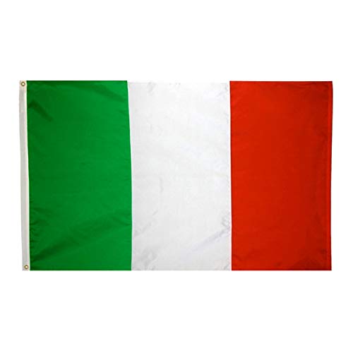 ANJOR Italy flag 3x5 ft with brass grommets for secure outdoor mounting