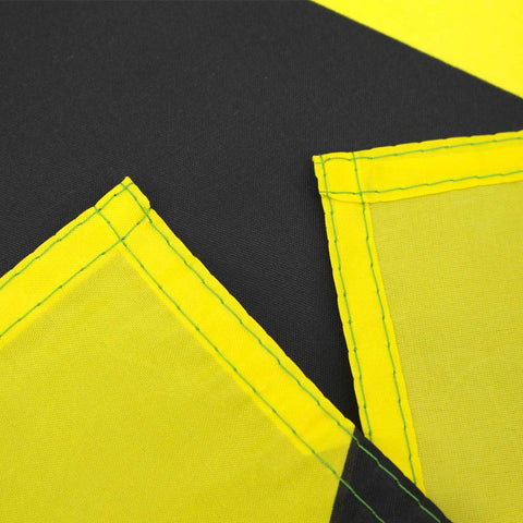ANJOR Jamaica flag-size-3x5ft shows precise dimensions for standard flagpoles.