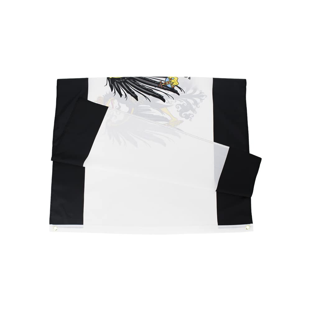 ANJOR flag edges with double stitching detail indicating durability.
