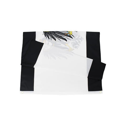 ANJOR flag edges with double stitching detail indicating durability.