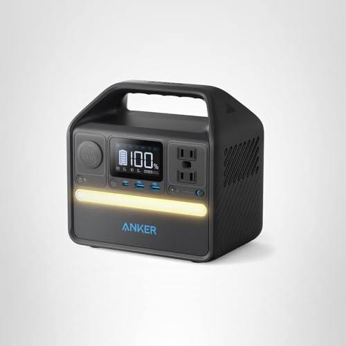 Anker 521 LiFePO4 battery label highlighting long-lasting energy storage.