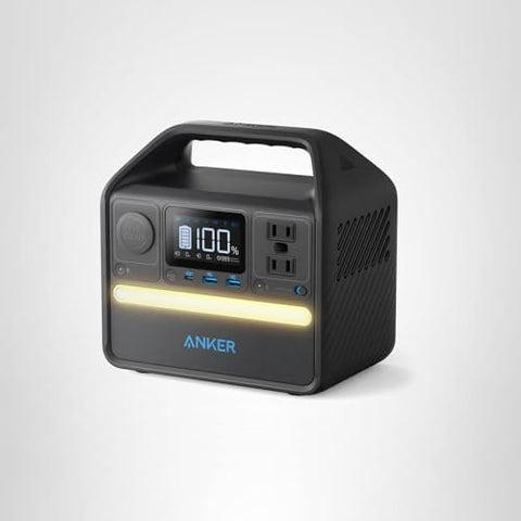 Anker 521 LiFePO4 battery label highlighting long-lasting energy storage.