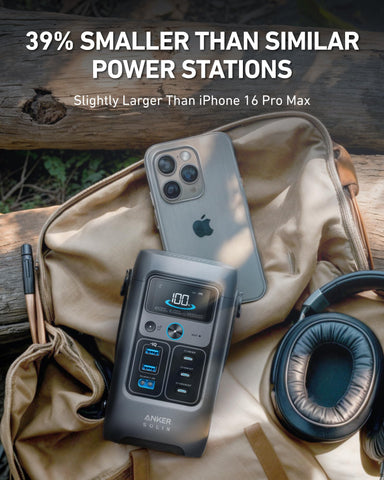 Anker SOLIX C200 in an outdoor setting demonstrating portable power on the go.