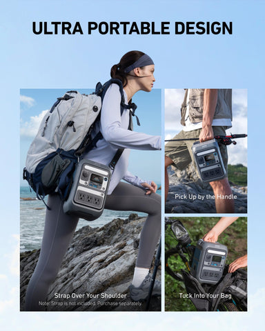 SOLIX C300 offers quiet operation for powering devices with minimal ambient noise.