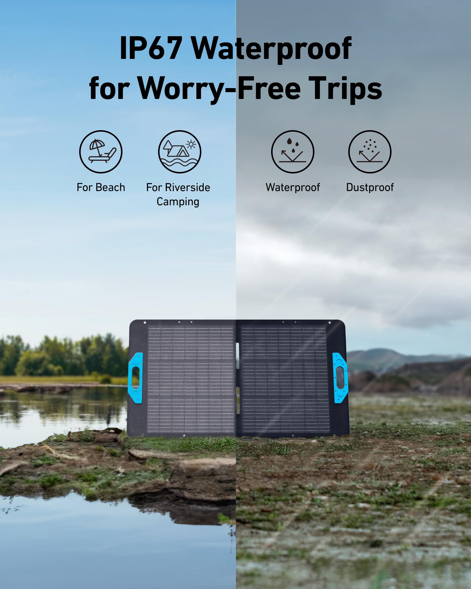 Anker SOLIX PS100 MC4 connection ensures stable energy transfer