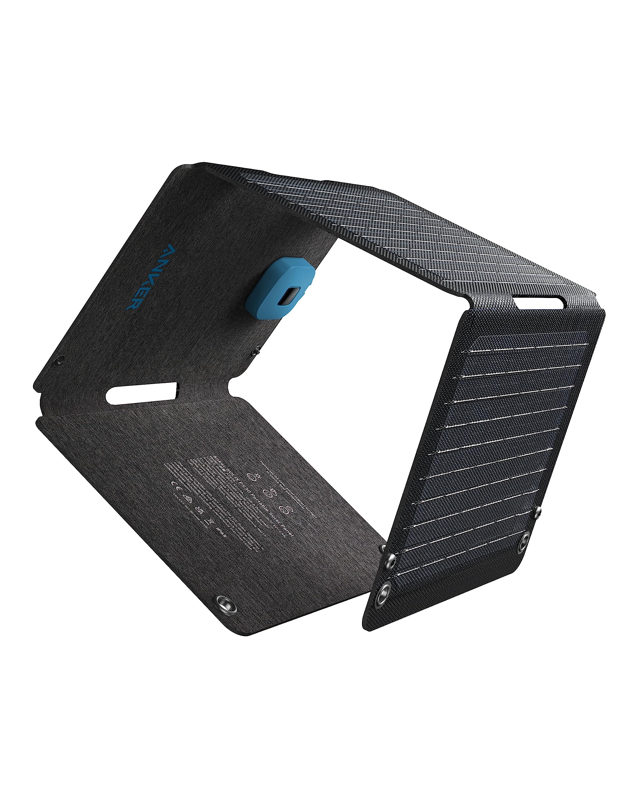 Anker Solix PS30 folded-compact solar panel ready for travel and camping.