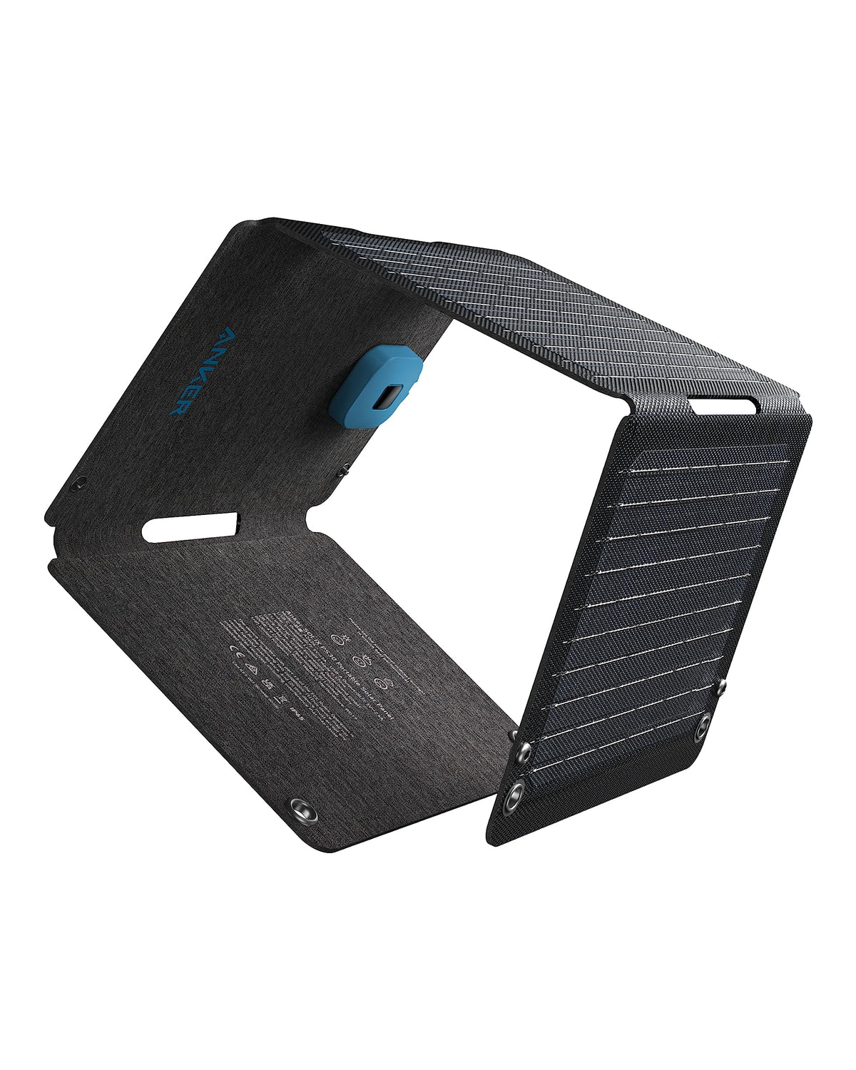 Anker Solix PS30 folded-compact solar panel ready for travel and camping.