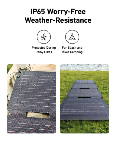 Anker Solix PS30 IP65 weather protection guarding against rain and dust.