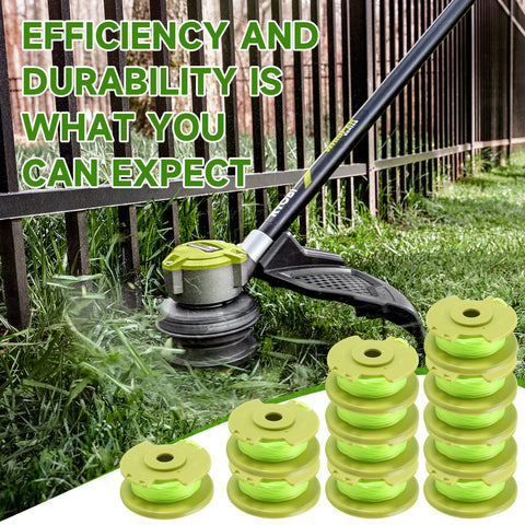 11 ft line per spool from ANLEOLIFE supports longer mowing between re-spools.