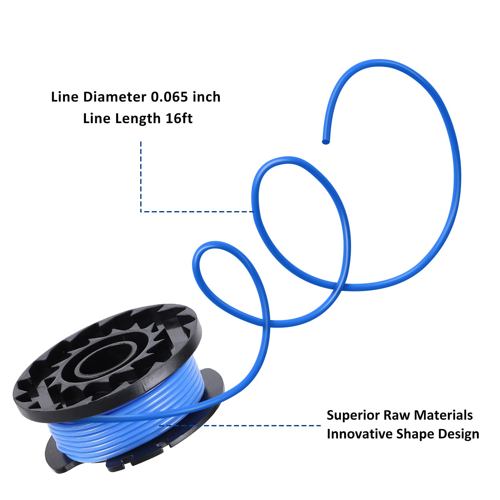 Six spools in one pack deliver great value for replacements.