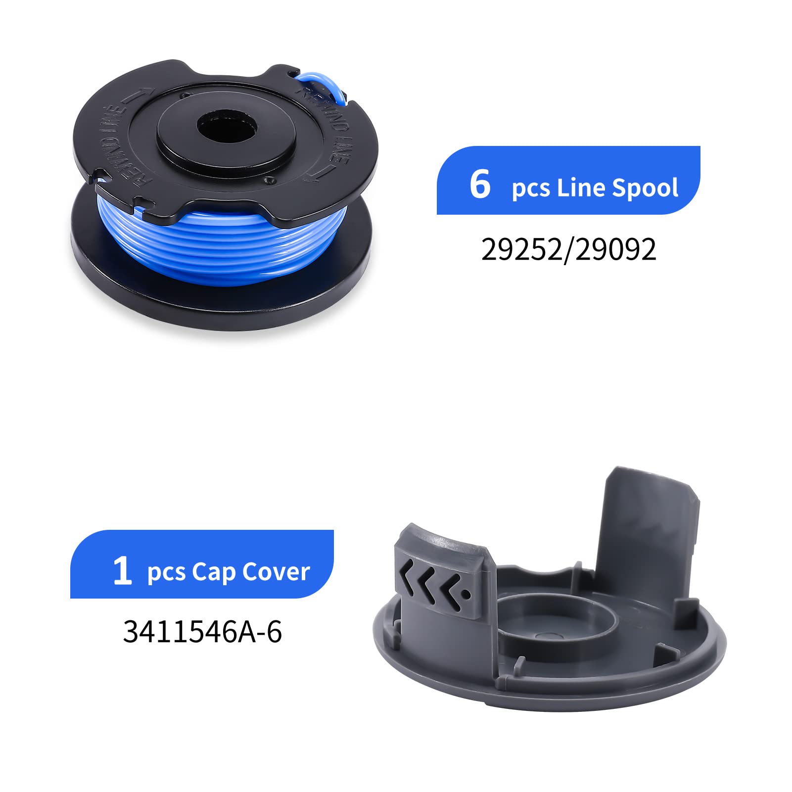 Cap cover fits ANLEOLIFE spools for quick, tidy replacement.