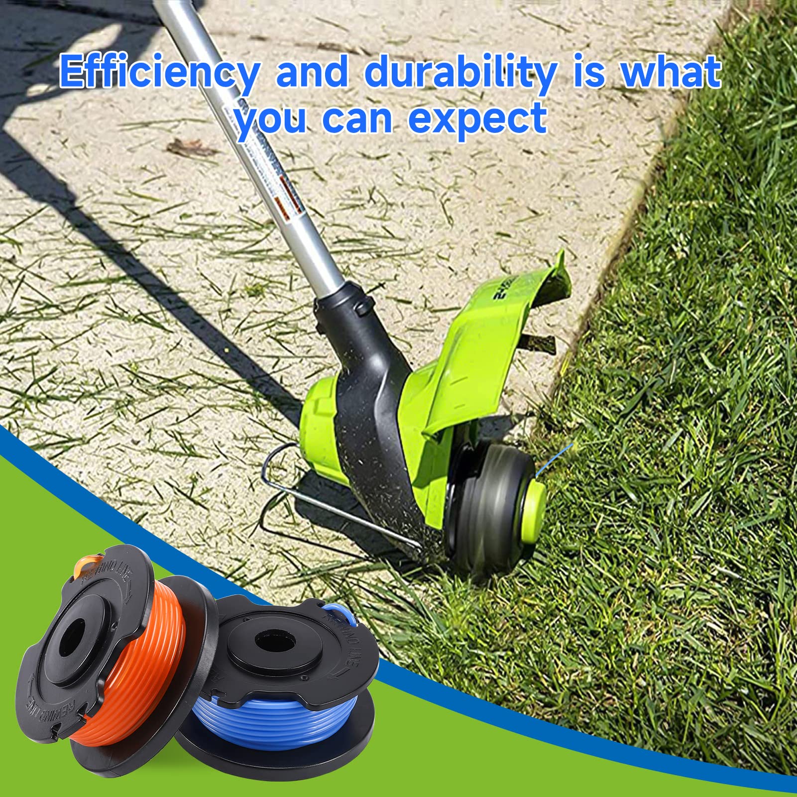 Automatic winding and precise spool size simplify replacements for beginners.