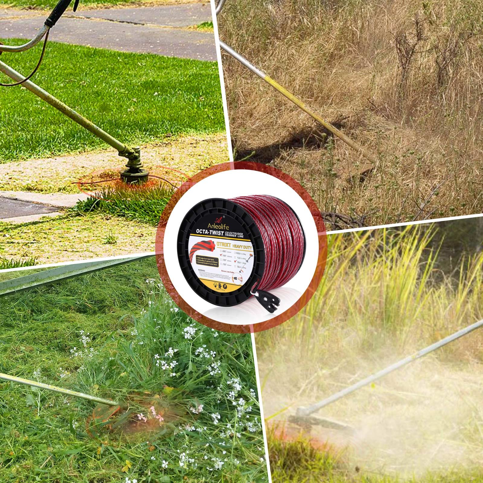 Anleolife universal-fit string works with most trimmers.