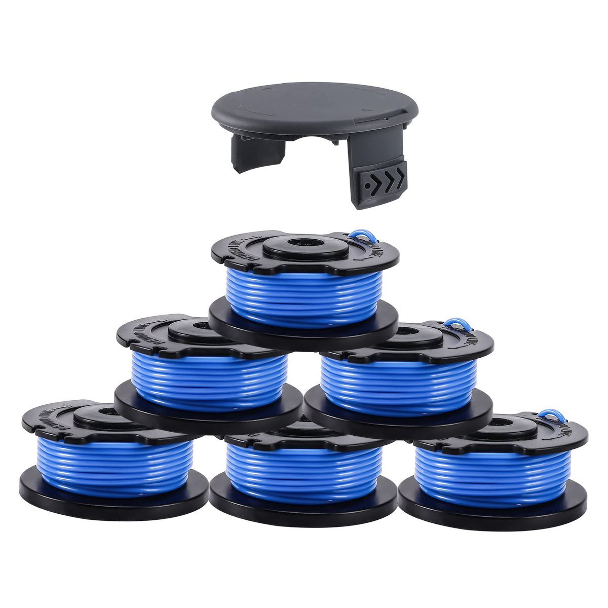 ANLEOLIFE weed eater spool with 0.065 inch line for Greenworks, 16 ft length.