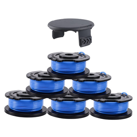 ANLEOLIFE weed eater spool with 0.065 inch line for Greenworks, 16 ft length.