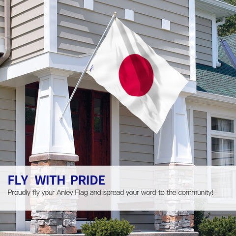 Anley 3x5 Fly Breeze flag highlights double-stitched edge for long-lasting indoor or outdoor use.