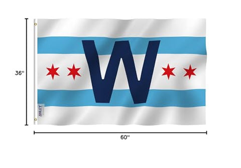 Anley 3x5-foot flag fluttering in light breeze.