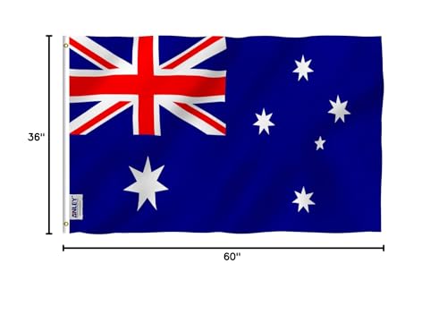 Anley Australia flag packaging image showing one flag included.