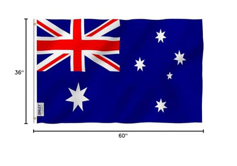 Anley Australia flag packaging image showing one flag included.