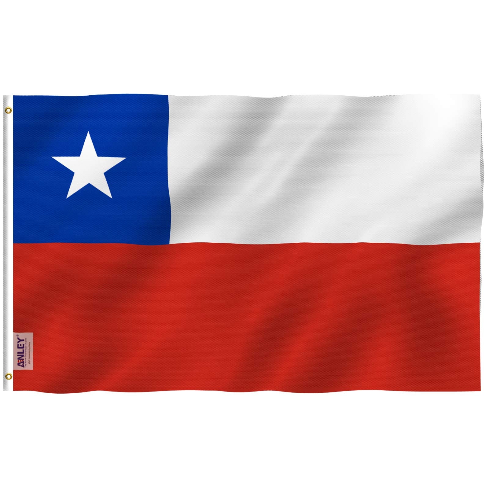 Anley Chile flag 3x5ft with vivid colors for outdoor display.