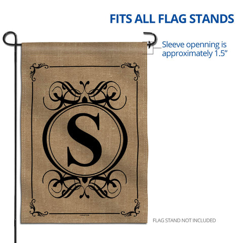 Anley garden flag displayed in yard to welcome guests