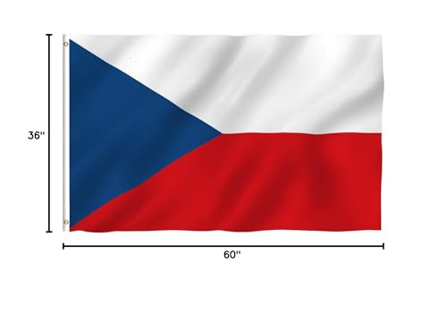 Anley 3x5 Czech flag packaging ready for display