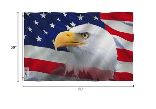 Anley flag crafted with canvas header and reinforced stitching for durability.