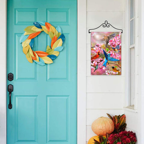 Anley garden flag hanger is easy to assemble and use in seconds