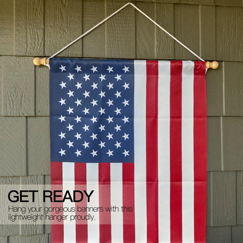 Compact, portable banner pole from Anley for quick, tidy storage.