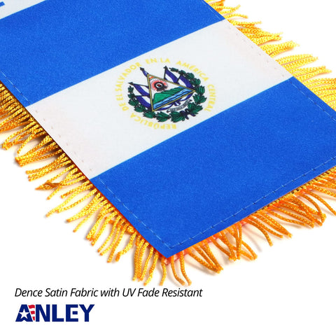 Anley El Salvador fringy window flag catching sunlit glow