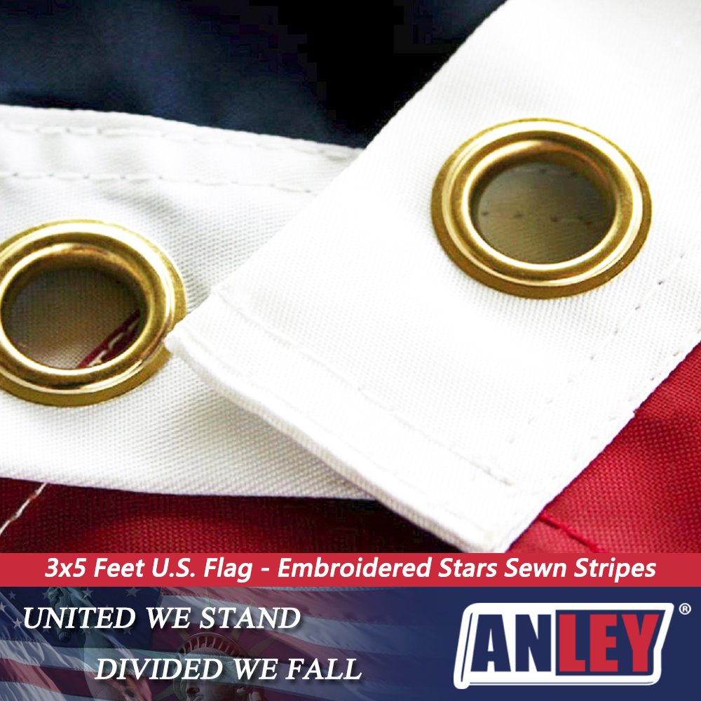 ANLEY EverStrong flag uses heavyweight polyester for weather-ready outdoor use.