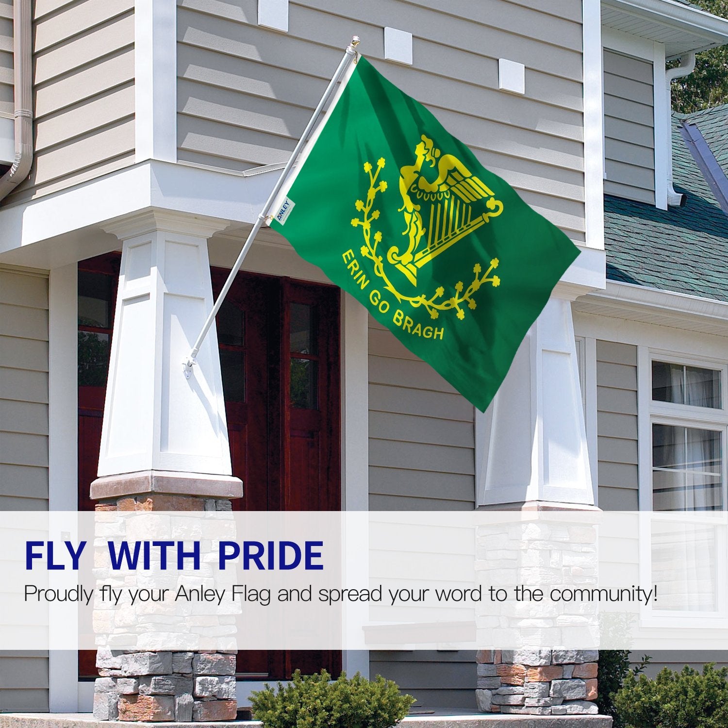 Anley fade-proof print closeup shows durable, vivid colors for long-lasting outdoor use.