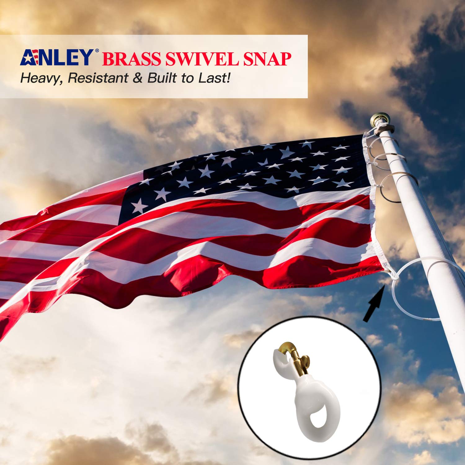 Two-hook pack setup for flag or leash applications