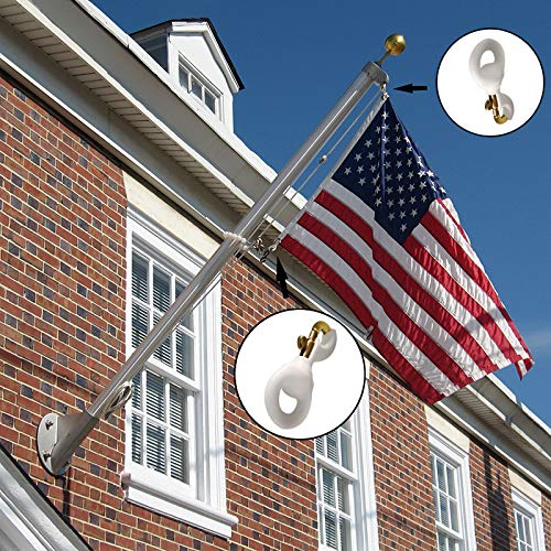 Weatherproof clip designed for outdoor flag poles under sun and rain