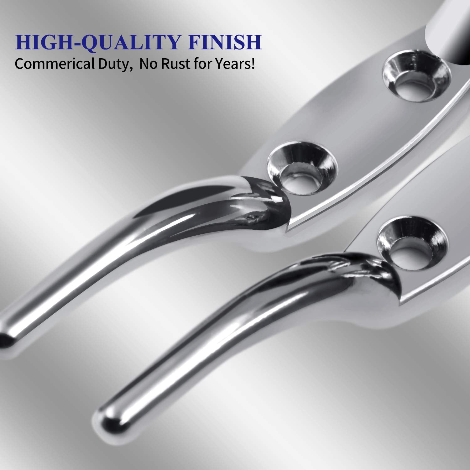 Anley cleat hook hole detail highlights 1-inch bolt centers.