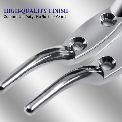 Anley cleat hook hole detail highlights 1-inch bolt centers.