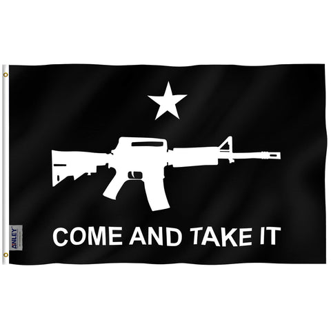 Anley Fly Breeze flag with canvas header provides sturdy outdoor mounting.