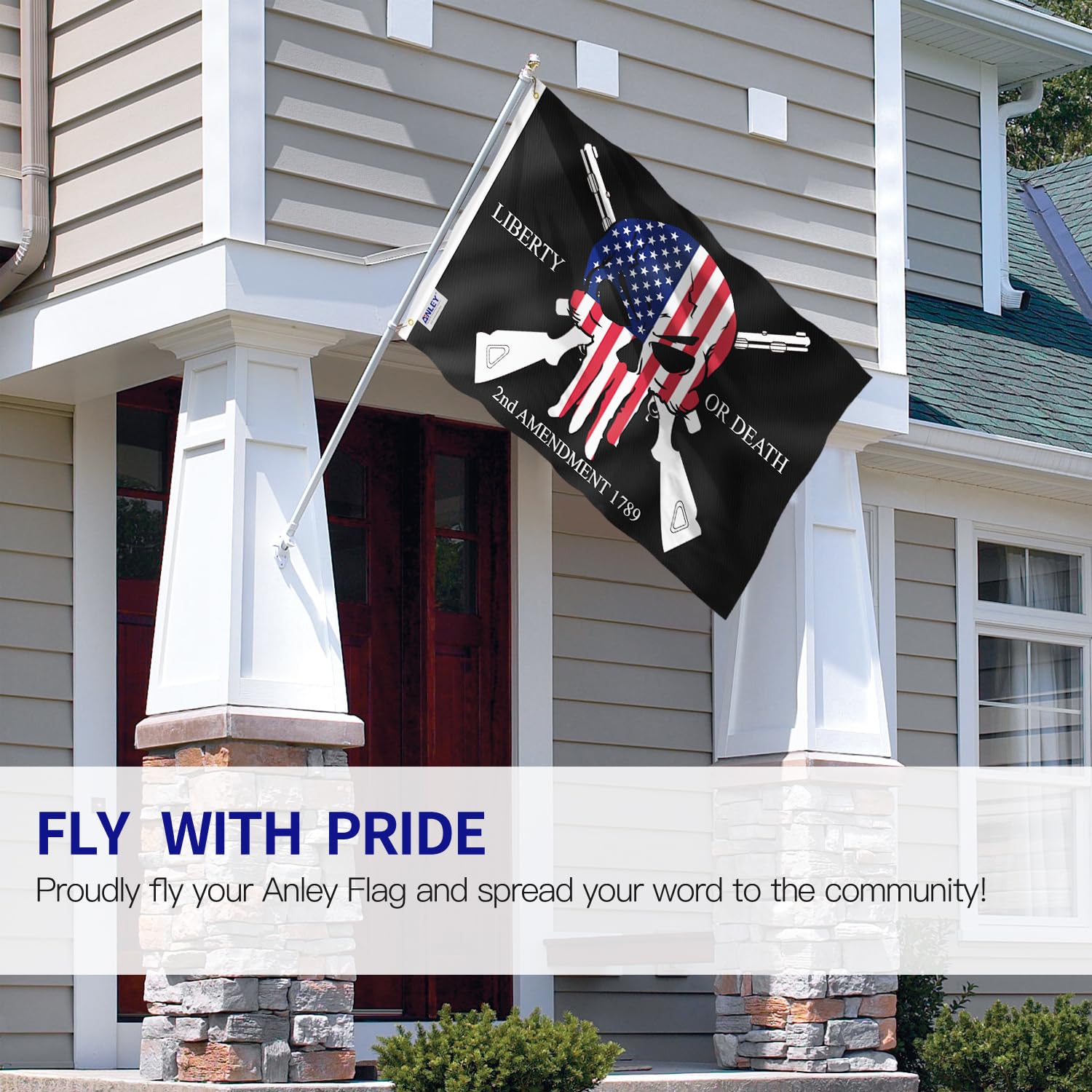 Anley Fly Breeze 3x5 flag shows vivid color and fade resistance.