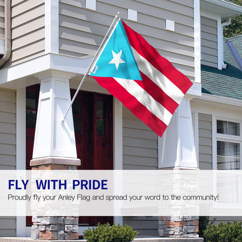 Anley Fly Breeze flag waving in breeze demonstrates light-wind suitability.