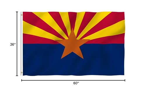 Anley Fly Breeze Arizona flag ready for outdoor display.