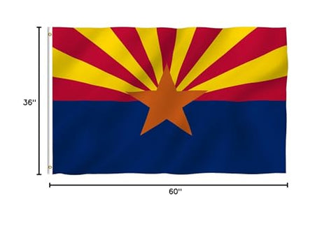 Anley Fly Breeze Arizona flag ready for outdoor display.