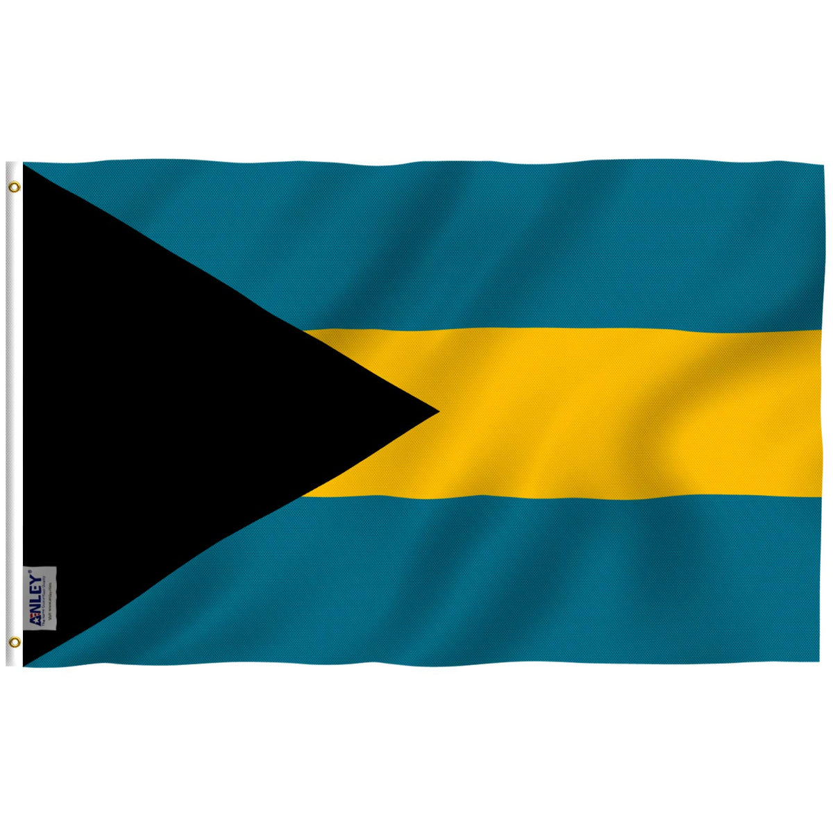 Anley Fly Breeze Bahamas flag 3x5 ft with vivid outdoor colors.