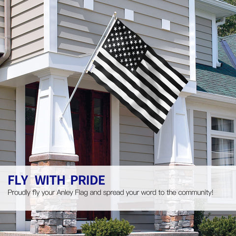Anley Fly Breeze flag showing canvas header for durability