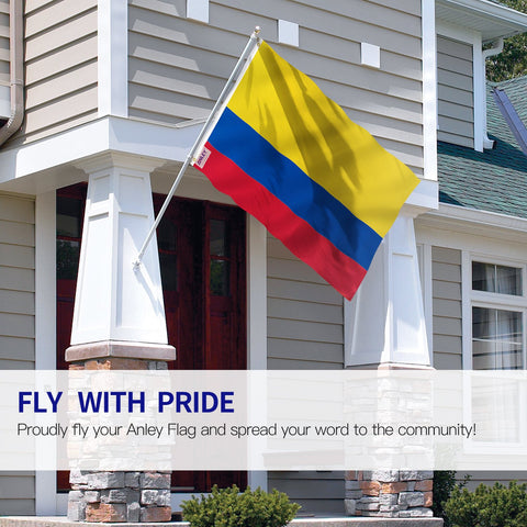 Anley flag with brass grommets enables quick, secure mounting on any flagpole.