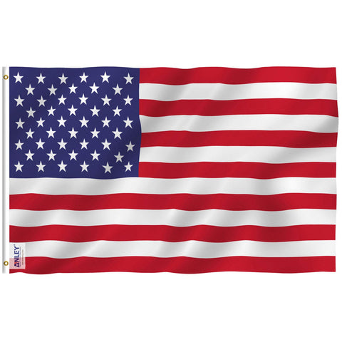 Anley Fly Breeze 3x5 flag shows vivid outdoor colors for display.