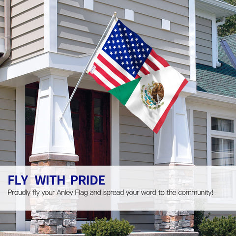 Anley Fly Breeze flag with double stitched edge for lasting resilience.