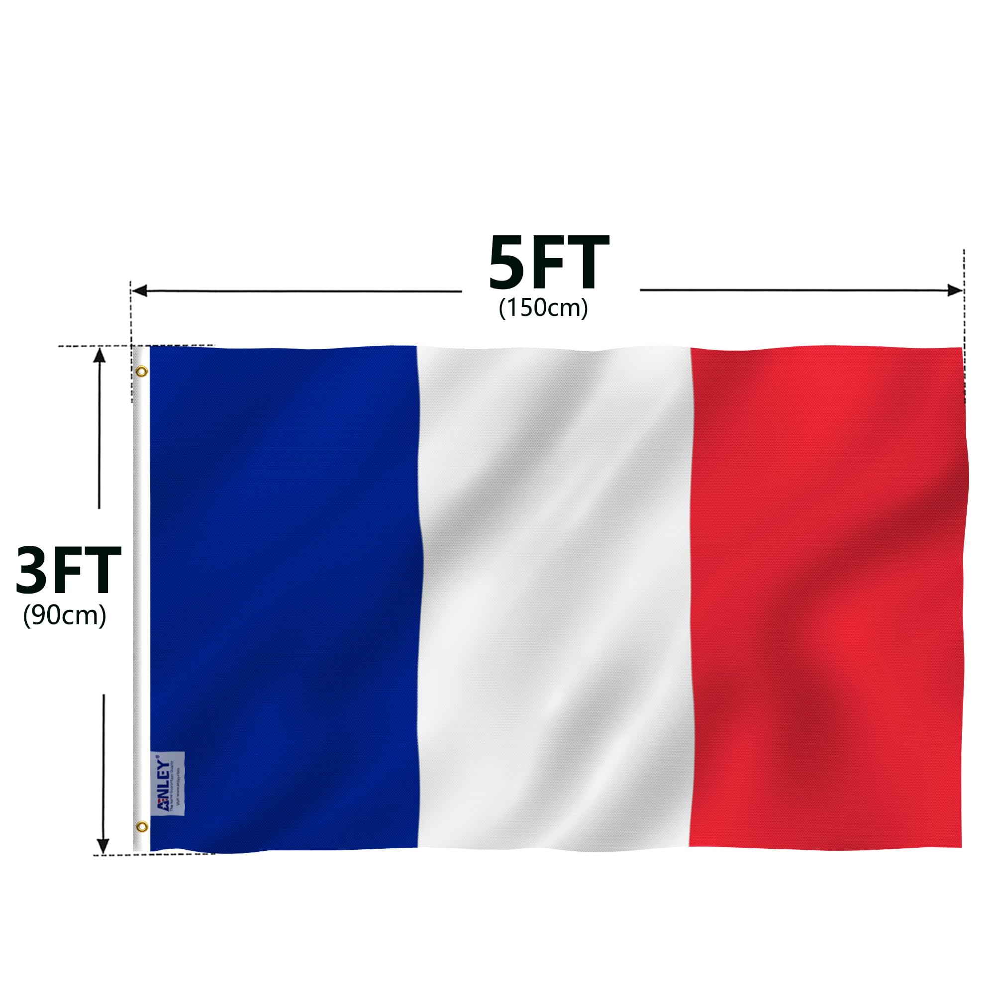 ANLEY Fly Breeze France flag polyester material ideal for garden decor