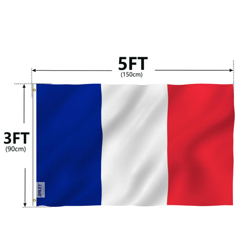 ANLEY Fly Breeze France flag polyester material ideal for garden decor
