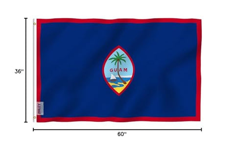 Anley Fly Breeze Guam flag packaged for easy setup